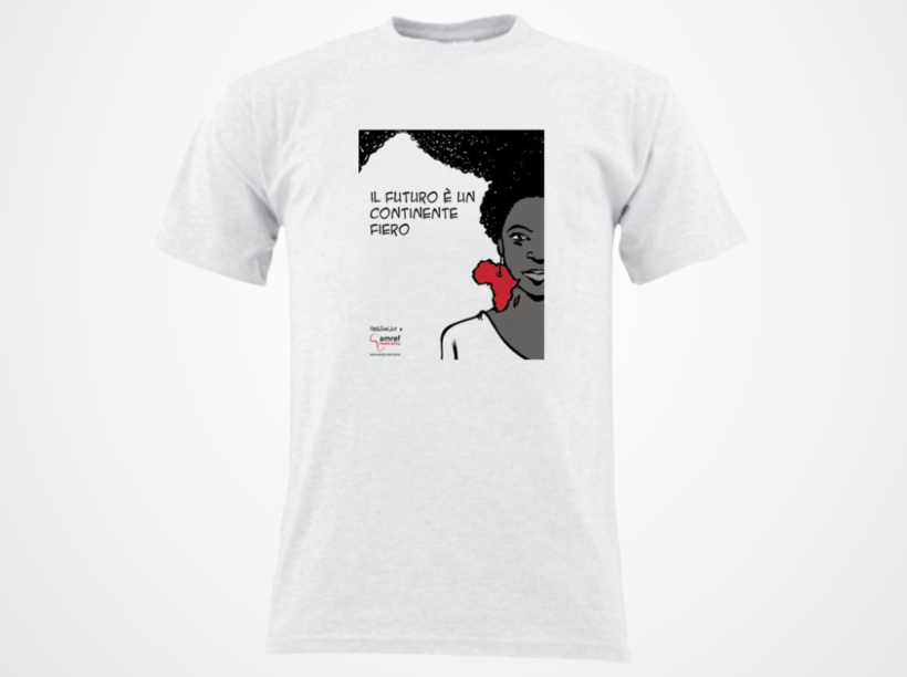 T-shirt Mauro Biani per Amref